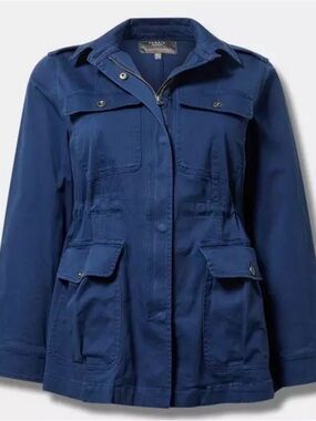 Torrid Navy Utility Jacket